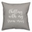 Snowmies in Gray 18x18 Spun Poly Pillow