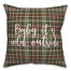 Baby It's Cold Outside in Tartan Plaid 18x18 Spun Poly Pillow