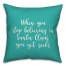 Rudolph Is My Spririt Animal in Teal 18x18 Spun Poly Pillow