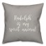 Rudolph Is My Spririt Animal in Gray 18x18 Spun Poly Pillow