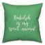 Rudolph Is My Spririt Animal in Light Green 18x18 Spun Poly Pillow