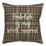 Rudolph Is My Spririt Animal in Tartan Plaid 18x18 Spun Poly Pillow