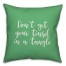 Don’t Get Your Tinsel In A Tangle in Light Green 18x18 Spun Poly Pillow