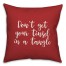 Don’t Get Your Tinsel In A Tangle in Red 18x18 Spun Poly Pillow