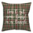 Don’t Get Your Tinsel In A Tangle in Tartan Plaid 18x18 Spun Poly Pillow