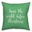 Twas The Nght Before Christmas in Light Green 18x18 Spun Poly Pillow