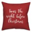 Twas The Nght Before Christmas in Red 18x18 Spun Poly Pillow