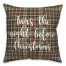 Twas The Nght Before Christmas in Tartan Plaid 18x18 Spun Poly Pillow