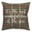 It's The Most Wonderful Time Of The Year in Tartan Plaid 18x18 Spun Poly Pillow