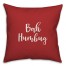 Bah Humbug in Red 18x18 Spun Poly Pillow Cover