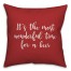It's The Most Wonderful Time For A Beer in Red 18x18 Spun Poly Pillow Cover