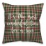 It's The Most Wonderful Time For A Beer in Tartan Plaid 18x18 Spun Poly Pillow Cover
