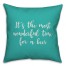 It's The Most Wonderful Time For A Beer in Teal 18x18 Spun Poly Pillow Cover