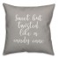 Sweet But Twisted Like A Candy Cane in Gray 18x18 Spun Poly Pillow Cover