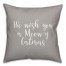 We Wish You A Meowy Catmas in Gray 18x18 Spun Poly Pillow Cover