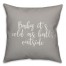 Baby It's Cold As Balls Outside in Gray 18x18 Spun Poly Pillow Cover