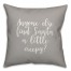 Anyone Else Find Santa A Little Creepy? in Gray 18x18 Spun Poly Pillow Cover