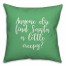 Anyone Else Find Santa A Little Creepy? in Light Green 18x18 Spun Poly Pillow Cover