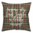 Anyone Else Find Santa A Little Creepy? in Tartan Plaid 18x18 Spun Poly Pillow Cover