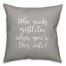 Who Needs Mistletoe When You're This Cute? in Gray 18x18 Spun Poly Pillow Cover