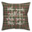 Who Needs Mistletoe When You're This Cute? in Tartan Plaid 18x18 Spun Poly Pillow Cover