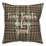 Dear Santa, Define Good in Tartan Plaid 18x18 Spun Poly Pillow Cover