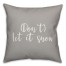Don't Let It Snow in Gray 18x18 Spun Poly Pillow Cover