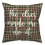 The Elves Made Me Do It in Tartan Plaid 18x18 Spun Poly Pillow Cover