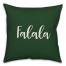 Falala in Dark Green 18x18 Spun Poly Pillow Cover