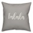 Falala in Gray 18x18 Spun Poly Pillow Cover