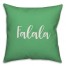 Falala in Light Green 18x18 Spun Poly Pillow Cover