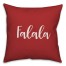 Falala in Red 18x18 Spun Poly Pillow Cover