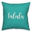 Falala in Teal 18x18 Spun Poly Pillow Cover