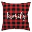 Family in Buffalo Check Plaid 18x18 Spun Poly Pillow Cover