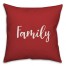 Family in Red 18x18 Spun Poly Pillow Cover