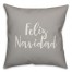 Feliz Navidad in Gray 18x18 Spun Poly Pillow Cover