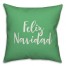 Feliz Navidad in Light Green 18x18 Spun Poly Pillow Cover