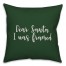 Dear Santa, I Was Framed in Dark Green 18x18 Spun Poly Pillow Cover