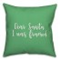 Dear Santa, I Was Framed in Light Green 18x18 Spun Poly Pillow Cover