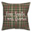 Dear Santa, I Was Framed in Tartan Plaid 18x18 Spun Poly Pillow Cover