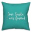 Dear Santa, I Was Framed in Teal 18x18 Spun Poly Pillow Cover