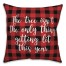 The Tree Isn't The Only Thing Getting Lit This Year in Buffalo Check Plaid 18x18 Spun Poly Pillow Cover