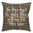 The Tree Isn't The Only Thing Getting Lit This Year in Tartan Plaid 18x18 Spun Poly Pillow Cover