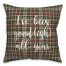 I've Been Good(ish) All Year in Tartan Plaid 18x18 Spun Poly Pillow Cover