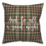 And To All A Good Night in Tartan Plaid 18x18 Spun Poly Pillow Cover