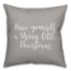 Have Yourself A Merry Little Christmas in Gray 18x18 Spun Poly Pillow Cover