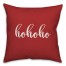 Hohoho in Red 18x18 Spun Poly Pillow Cover