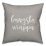 Gangsta Wrapper in Gray 18x18 Spun Poly Pillow Cover