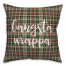 Gangsta Wrapper in Tartan Plaid 18x18 Spun Poly Pillow Cover