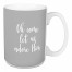 Oh Come Let Us Adore Him in Gray 15 oz Mug
